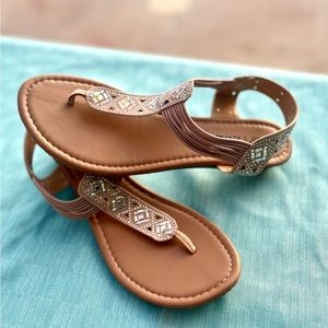 Dept. 222 Women’s Danna Sandal BRAND NEW tan $38.00 retail SIZE 9
